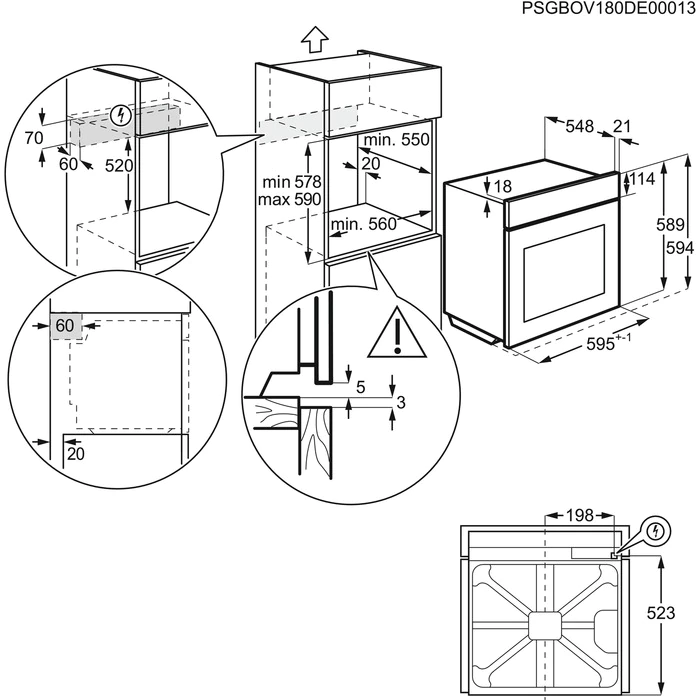 Духовой шкаф electrolux eob 53434 ax