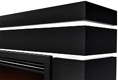 Каминокомплект: Очаг Electrolux EFP/P-3020LS N, портал Moderno 30 шпон чёрный дуб