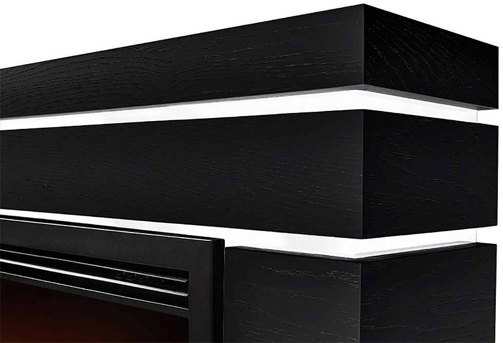 Каминокомплект: Очаг Electrolux EFP/P-3020LS N, портал Moderno 30 шпон чёрный дуб preview 3