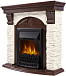 Купить Портал для камина Electrolux Torre Classic U слоновая кость тёмный дуб preview 2
