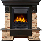 Портал для камина Electrolux Pietra Classic U сланец натуральный темный дуб