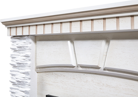 Портал для камина Electrolux Porto Classic сланец белый белая эмаль preview 3