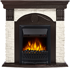 Портал для камина Electrolux Torre Classic белый сланец венге