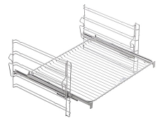 Телескопические направляющие одноуровневые Electrolux TR1LFSTV_H