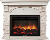 Портал для камина Electrolux Torre 25S Белый камень, Беленый дуб