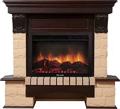 Портал для камина Electrolux Forte 30U Бежевый камень, Темный дуб