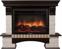 Портал для камина Electrolux Forte Classic Белый камень, Венге