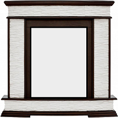 Портал для камина Electrolux Scala Classic сланец скалистый белый темный дуб