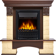 Портал для камина Electrolux Forte Classic бежевый тёмный дуб