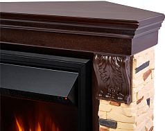 Портал для камина Electrolux Pietra Classic U сланец натуральный темный дуб