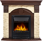 Портал для камина Electrolux Torre Classic слоновая кость тёмный дуб