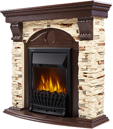 Портал для камина Electrolux Torre Classic сланец натуральный темный дуб
