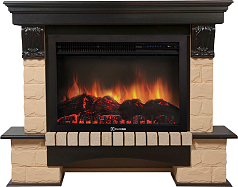 Портал для камина Electrolux Forte 30S Бежевый камень, Венге