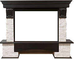 Портал для камина Electrolux Pietra 25S Белый камень, Венге