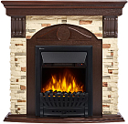 Портал для камина Electrolux Torre Classic сланец натуральный темный дуб