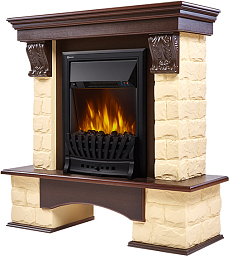 Портал для камина Electrolux Forte Classic бежевый тёмный дуб