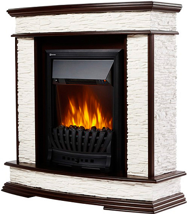 Портал для камина Electrolux Scala Classic сланец скалистый белый темный дуб preview 2