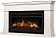 Каминокомплект: Очаг Electrolux EFP/P-3620LS, портал California 42/40/36, молочный