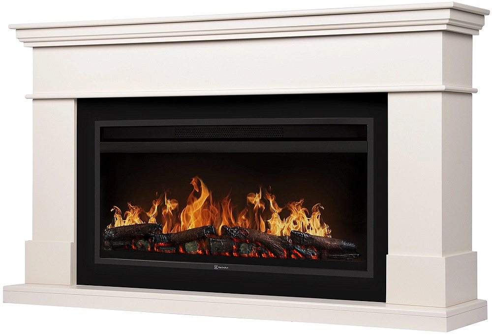 Каминокомплект: Очаг Electrolux EFP/P-3620LS, портал California 42/40/36, молочный preview 1