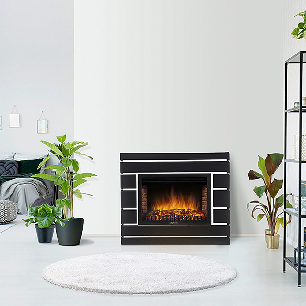 Каминокомплект: Очаг Electrolux EFP/P-3020LS N, портал Moderno 30 шпон чёрный дуб preview 4