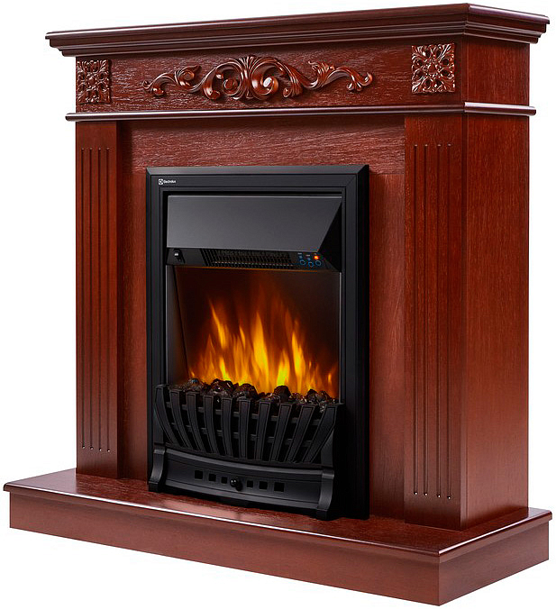 Портал для камина Electrolux Noce Classic красное дерево preview 2