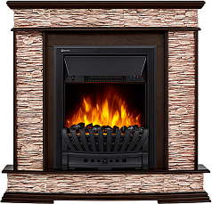 Портал для камина Electrolux Scala Classic сланец скалистый бурый темный дуб