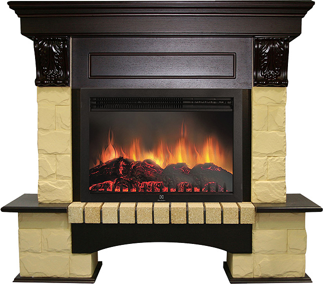 Портал для камина Electrolux Forte 25S Бежевый камень, Венге preview 1